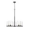 Z-Lite Callista 5 Light Chandelier, Matte Black & Clear 3032-5MB - alternate 3